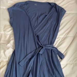 New blue wrap dress
